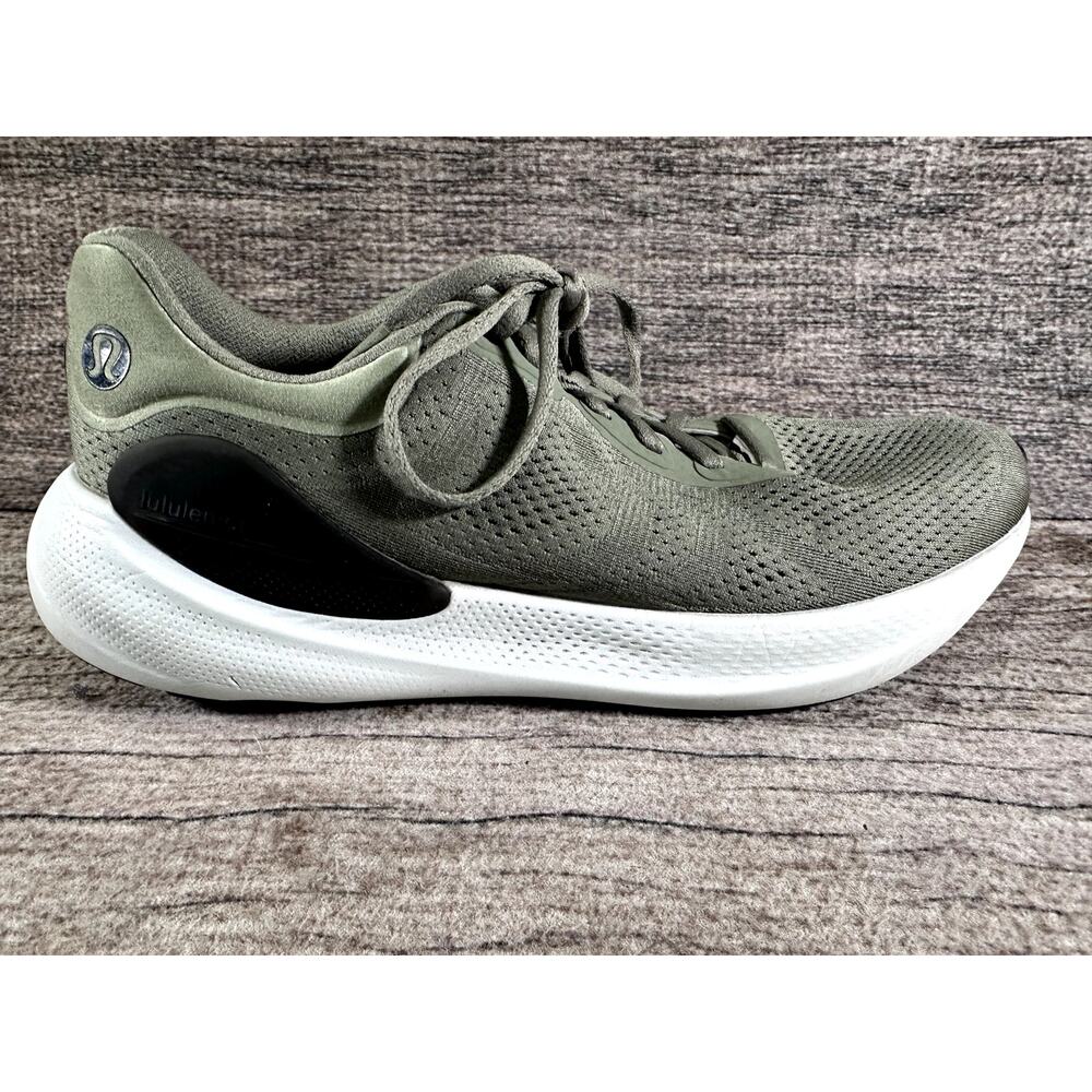 Lululemon Mens Beyondfeel Trail Green Vapor Blk Running Shoes Sneakers Size 11.5 - Picture 5 of 10